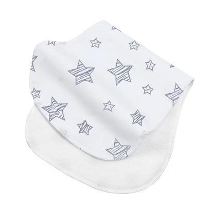 2-Layer Absorbent Burp Cloths – Soft Cotton Baby Bibs for Feeding & Teething - Kidzy Market