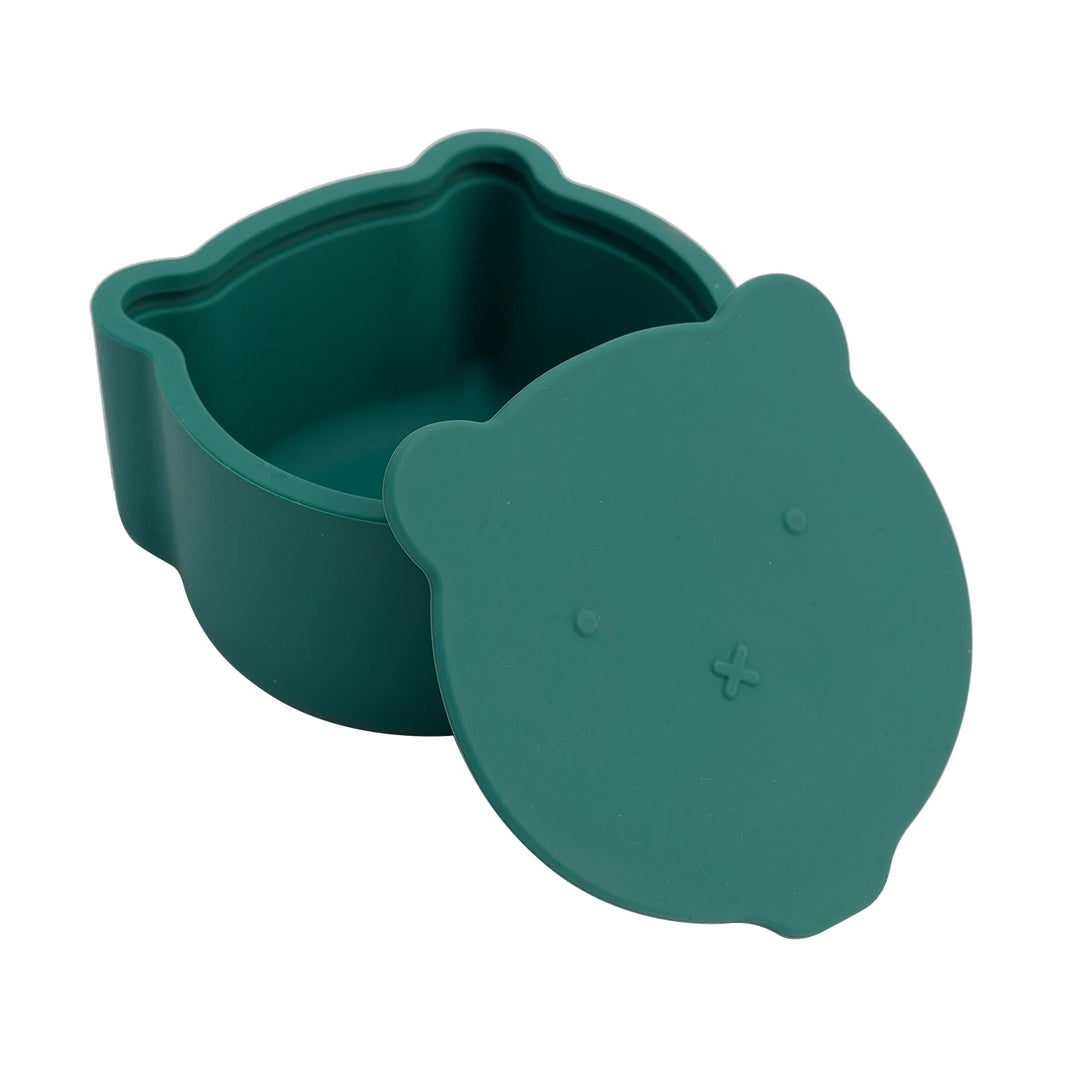 1PCS Baby Silicone Tableware - Cute Cartoon Bear Shape Baby Snack Box & Eating Training Tray, Portable Baby Meal Tray