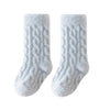 Winter Baby Mid-Tube Socks - Fleece Thick Newborn Socks | Warm, Soft Solid Color Toddler Socks