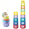 Stacking Game Cups Children Board Toy with Numbers and Letters
