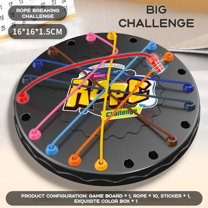 Hot Kid Rope Knots Puzzle Board Game Colorful Twisted Connected Ropes Parent-Child Interactive Toy Birthday Gift