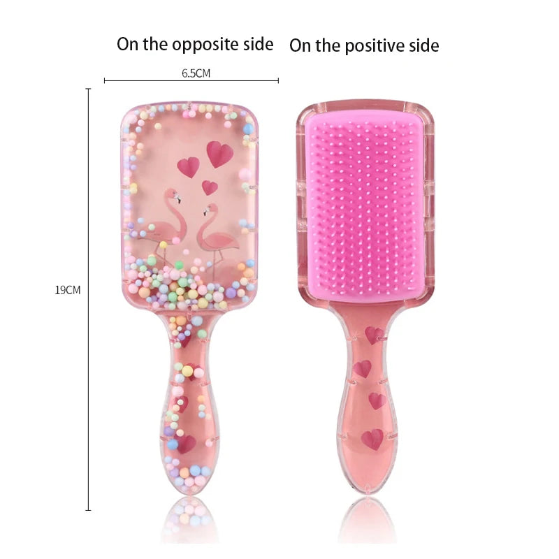 Cartoon Style Hair Brush – Dry & Wet Massage Exfoliating Brush for Men and Women