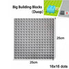 Classic Baseplates 32x32, 16x32, and 16x16 Dots – DIY Plastic Building Blocks Construction Toys