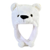 Plush Animal Hat with Moving Ears — 60 cm (23.6 in) Hand-Activated Earflap Beanie & Neck Warmer