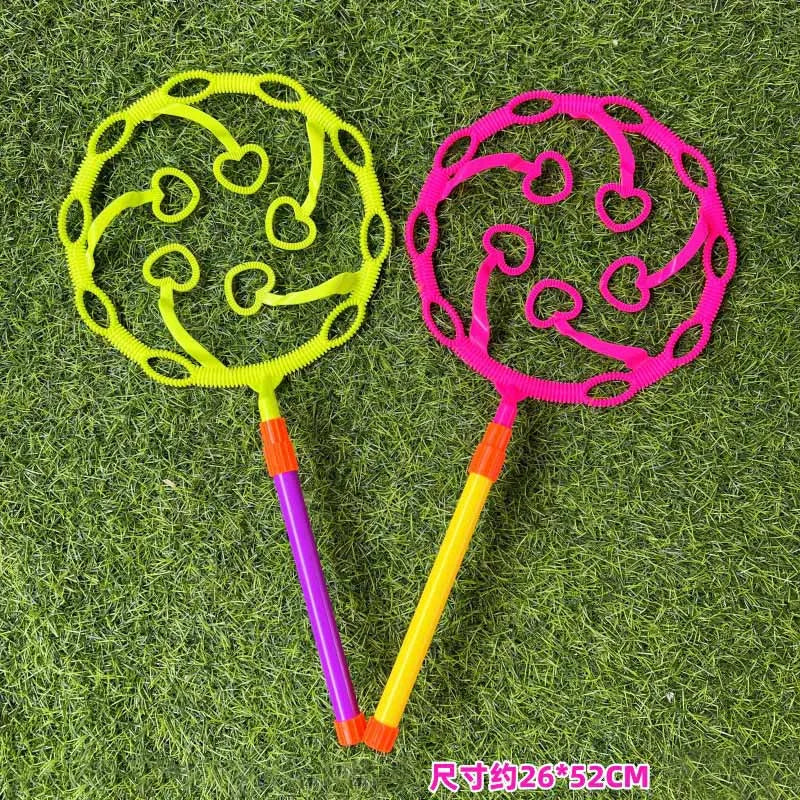 Multi-Style Bubble Blower Toys for Kids - Cute Flower & Heart Bubble Wands, 1-Pack Outdoor Bubble Blowing Tool