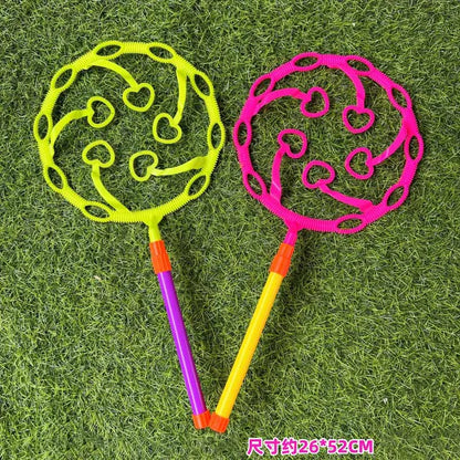 Multi-Style Bubble Blower Toys for Kids - Cute Flower & Heart Bubble Wands, 1-Pack Outdoor Bubble Blowing Tool