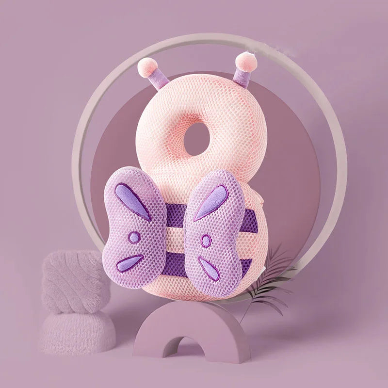Baby Head Protector Backpack Pillow for Kids 1-3Y, Soft PP Cotton Protective Cushion, Cartoon Security Pillow