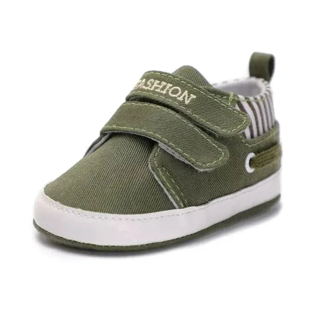 Meckior Baby Boy Sneakers Newborn Striped Soft Sole Casual Baby Shoes First Walker Toddler Crib Moccasins