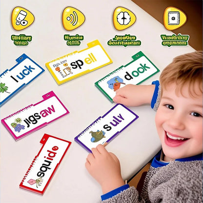 Word Family Build Book – Learn to Read Sight Word and Phonics Flash Cards Flip Activity