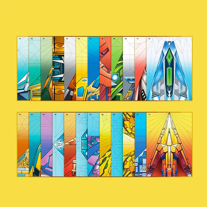 Paper Airplane Origami Set with Tutorial Handmade 3D Educational Toy for Children