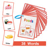 Montessori English Words Learning Flashcards – Early Educational Cards for Kids and Classroom Use