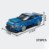 MOC Speed Racing Car Building Blocks Set — Small Studded Sports Car Garage Toy