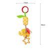 Newborn Soothing Bed Rattle with Teething Toy, Small Animal Bed Bell and Hand Puppet