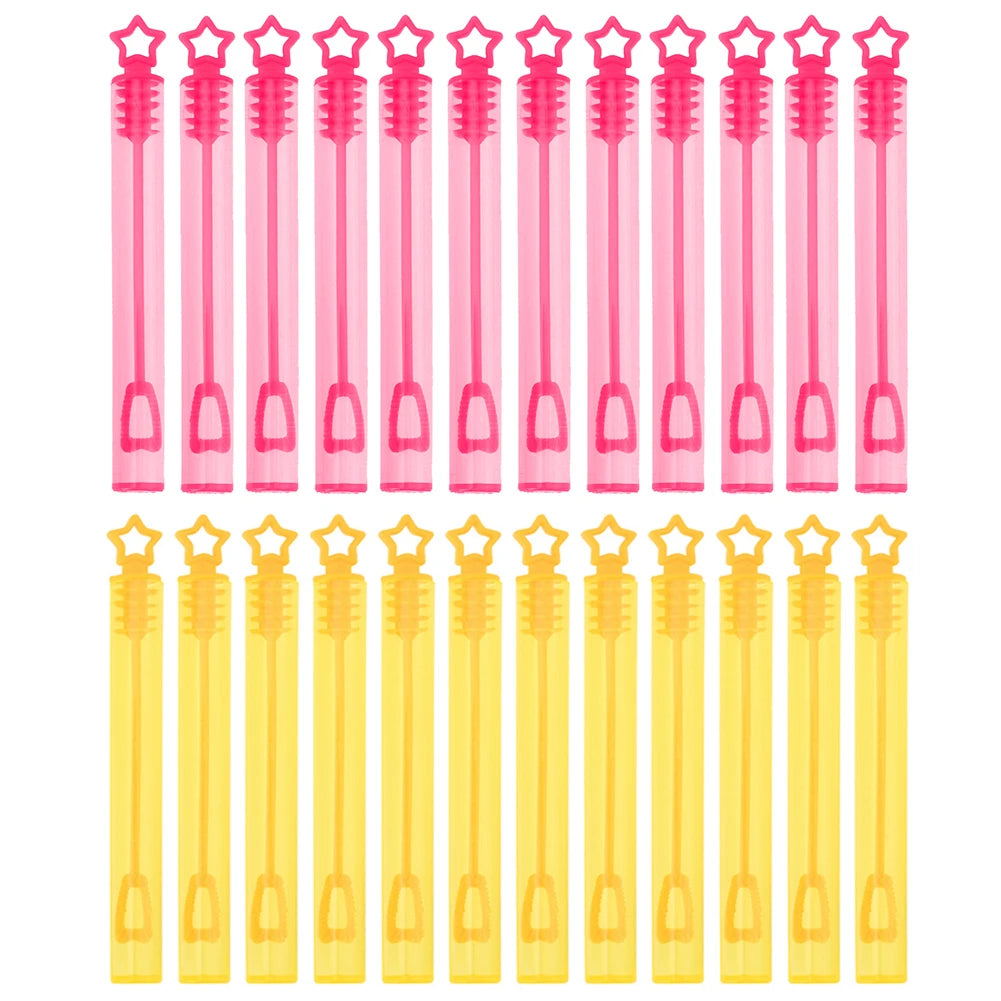 Mini Bubble Wands Party Favors - Assorted 10/24/40-Pack Colorful Round Bubble Soap Bottles & Bubble Stick Sets for Kids, Weddings, Easter