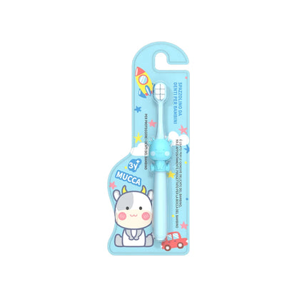 3-Color Children's Soft Bristle Toothbrush - For Kids Aged 3-12, Gently Removes Stains and Protects Gums