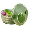 4L Salad Spinner Vegetable Washer Dryer Drainer Crisper Strainer for Leafy Greens