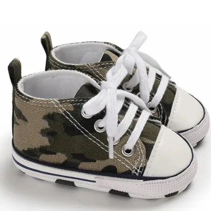 New Baby Shoes Boys Girls Classic Canvas Casual Sneakers Newborn First Walker Toddler Soft Sole Non-Slip Walking Shoes