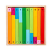 Wooden Montessori Math Manipulatives – Colorful Fraction Sticks & Number Decomposition Puzzle, Counting Toy for Early Education
