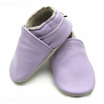 Genuine Leather Baby Shoes – Summer Infant Toddler Moccasins, Soft Sole First Walker Crib Shoes for Baby Boys