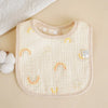 Newborn Baby U-Shaped Bibs | 6 Layers Cotton Gauze Saliva Towel, Bandana Scarf for Boys & Girls, Drool Feeding Burp Cloth - Kidzy Market