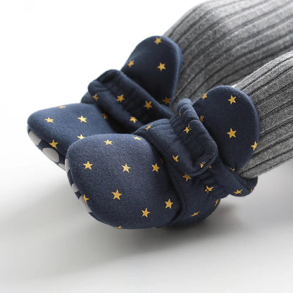 Meckior Baby Socks Shoes Star First Walkers Anti-Slip Booties for Infant Boy & Girl