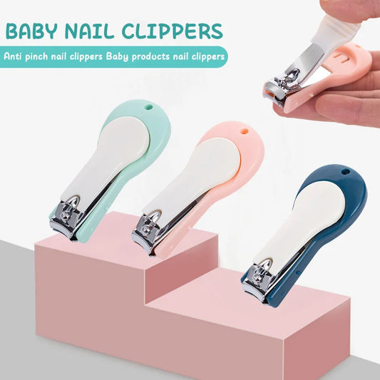 Clean Protective Cover Baby Nail Clippers, Stainless Steel Anti-Pinch Nail Clippers, Baby Nail Repair Safety