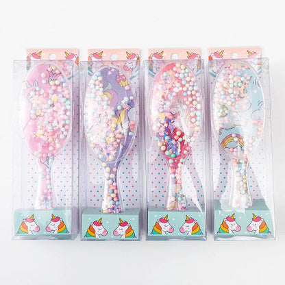 1pc Frozen Air Cushion Hair Comb - Cartoon Mickey Minnie Sofia Elsa Anna Princess Massage Comb for Girls - Perfect Gift