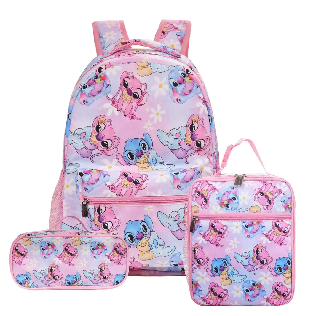 Stitch Cartoon Primary School Bag – Kawaii Backpack for Boys & Girls, Anime School Bag Mochila - Kidzy Market