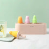 Silicone 4-Hole Popsicle Mold Ice Cream Maker DIY Tray For Kids