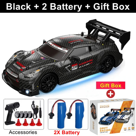 Oike 1:24 Remote Control Drift RC Car with 4WD and 2.4G Radio Control