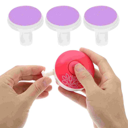 12 PCS Spare Grinding Head Accessories for Electric Baby Nail Polisher – File Pad Tools, Sanding Plastic Infant Pads & Scissors