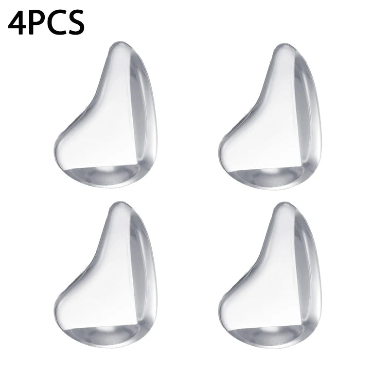 4Pcs Baby Safety Silicone Corner Guards – Transparent Anti-Shock Table Edge Protectors