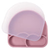 New Design Silicone Dining Plate Suction Cute Cartoon Rainbow Dishes Toddle Training Feeding Sucker Bowls Children's Tableware