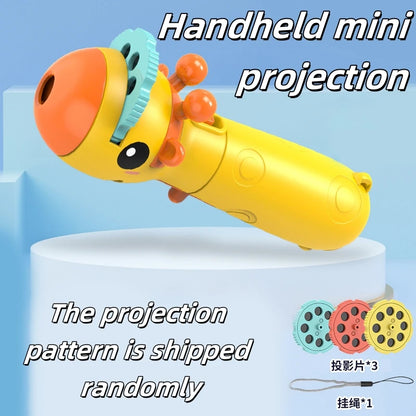 Kids 3-Pattern Projection Flashlight Night Light – Bedtime Story Projector, Educational Luminous Toy