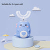 Children's U-Shaped Rechargeable Sonic Toothbrush 360° Silicone Electric Toothbrush for Kids IPX7 Waterproof 60-Second Clean