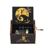 Wooden Hand Crank Theme Music Box Queen Jurassic Park Neverland Valentine’s Day Birthday Holiday Gift
