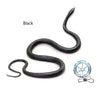 43.3-Inch (110 cm) Realistic Rubber Snake Prank Toy with 16.4 ft (500 cm) String & Metal Clip