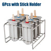Stainless Steel Popsicle Mold Rack Ice Lolly Maker With Holder