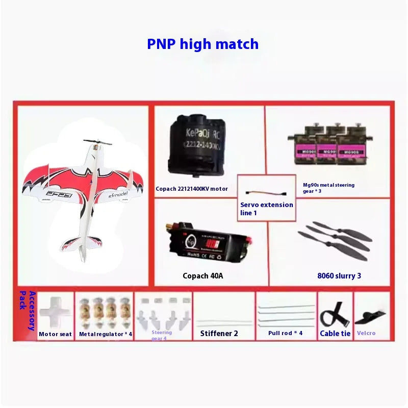 3D Mercury Fixed-Wing Aerobatic RC Airplane – DIY Remote Control Flying Plane Kit