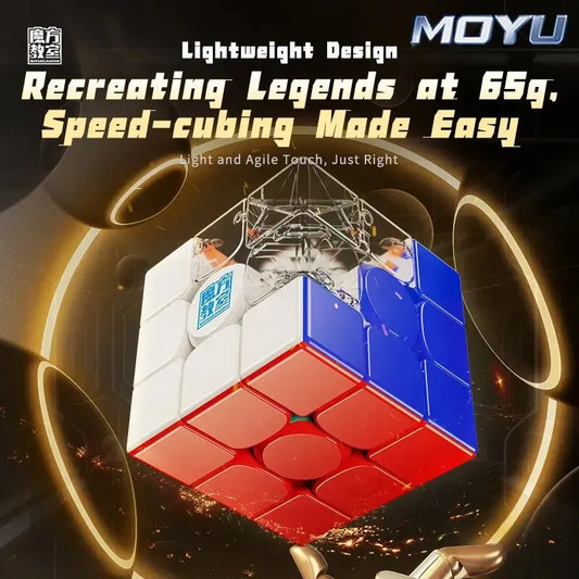MoYu RS3M V5 3x3 Magnetic Magic Speed Cube, Professional Fidget Toy, RS3 M 2023 V5, Cubo Magico Puzzle