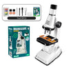 Children's Pocket Microscope Set - 200x to 1200x Magnification, LED Lab Instruments for Montessori Education