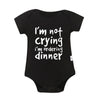 Baby I’m Not Crying – Funny Newborn Romper | 2024 Baby Bodysuit for Boys & Girls | Summer Infant Outfit | Pregnancy Announcement Gift