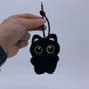 Kawaii Black Cat Plush Fashion Shoulder Bag – Cute Fur Crossbody and Phone Coin Purse for Women