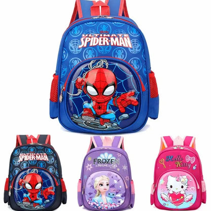 Fashion Brand Children Cartoon Spider Schoolbag – Disney Backpack for Boys & Girls, Cute Kitty Two-Shoulder Bag Kids Bags - Kidzy Market