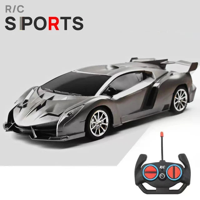 1/18 RC Car with LED Lights and 2.4G Remote Control High-Speed Drift