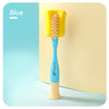 New Design Nylon Sponge Baby Bottle Cleaning Brush Set, Nipple Brush, Feeding Bottle Cleaner Tools 2 in 1