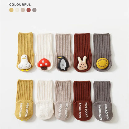 Newborn Baby Socks - Cute Animal Socks for Infants & Toddlers | Cotton Leg Warmers Knee-High Soft Long Socks for Girls & Boys