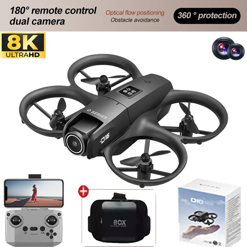 8K WIFI GPS RC Drone – Professional HD Aerial Photography with 180° Dual Camera
