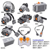 MOC Power Functions Motor Kit – IR Remote Control, Receiver, and Battery Box for Technical Building Blocks