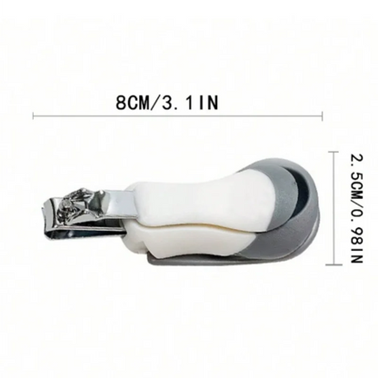 Baby Magnifier Nail Clipper Care Set, Stainless Steel + TPE Material Anti-Clipper